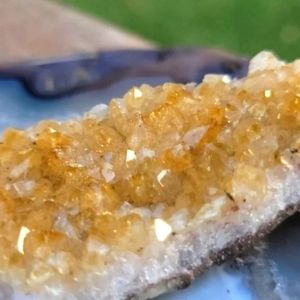 Beauriful, Sprkling Brazilian Citrine Crystal Cluster
